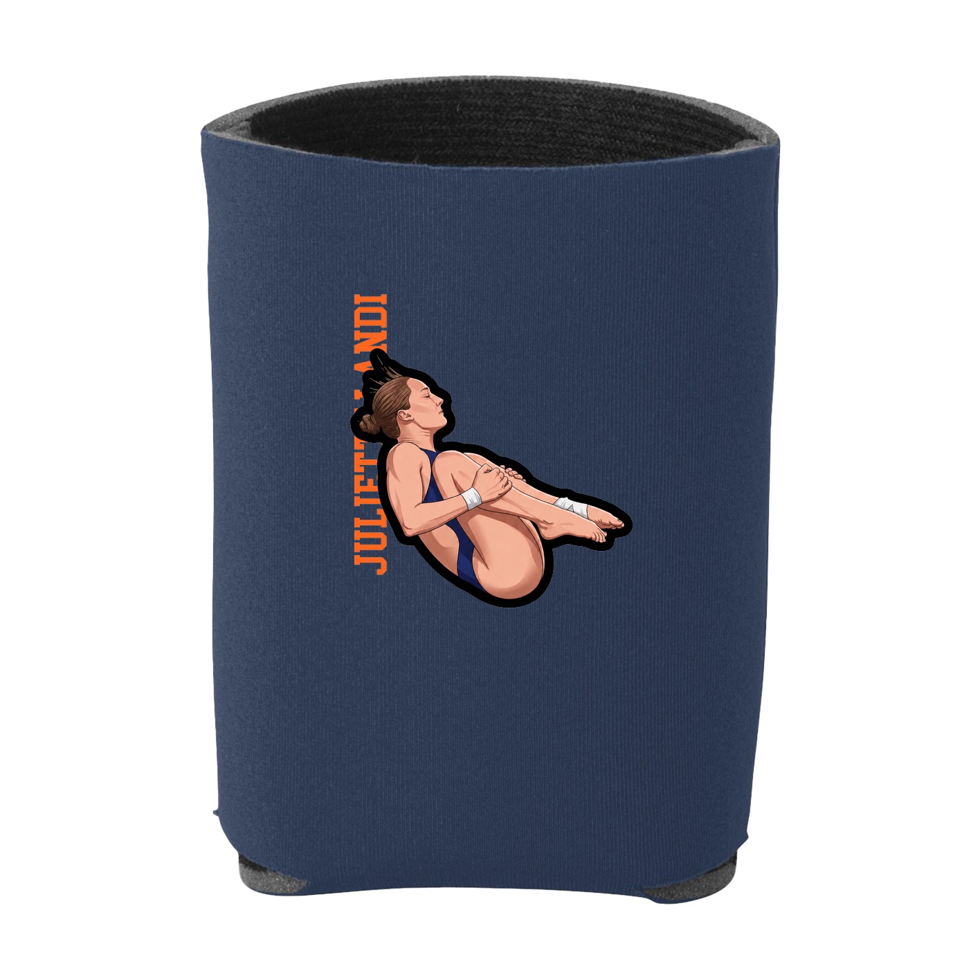 Can Holder — Name Vertical in Navy
