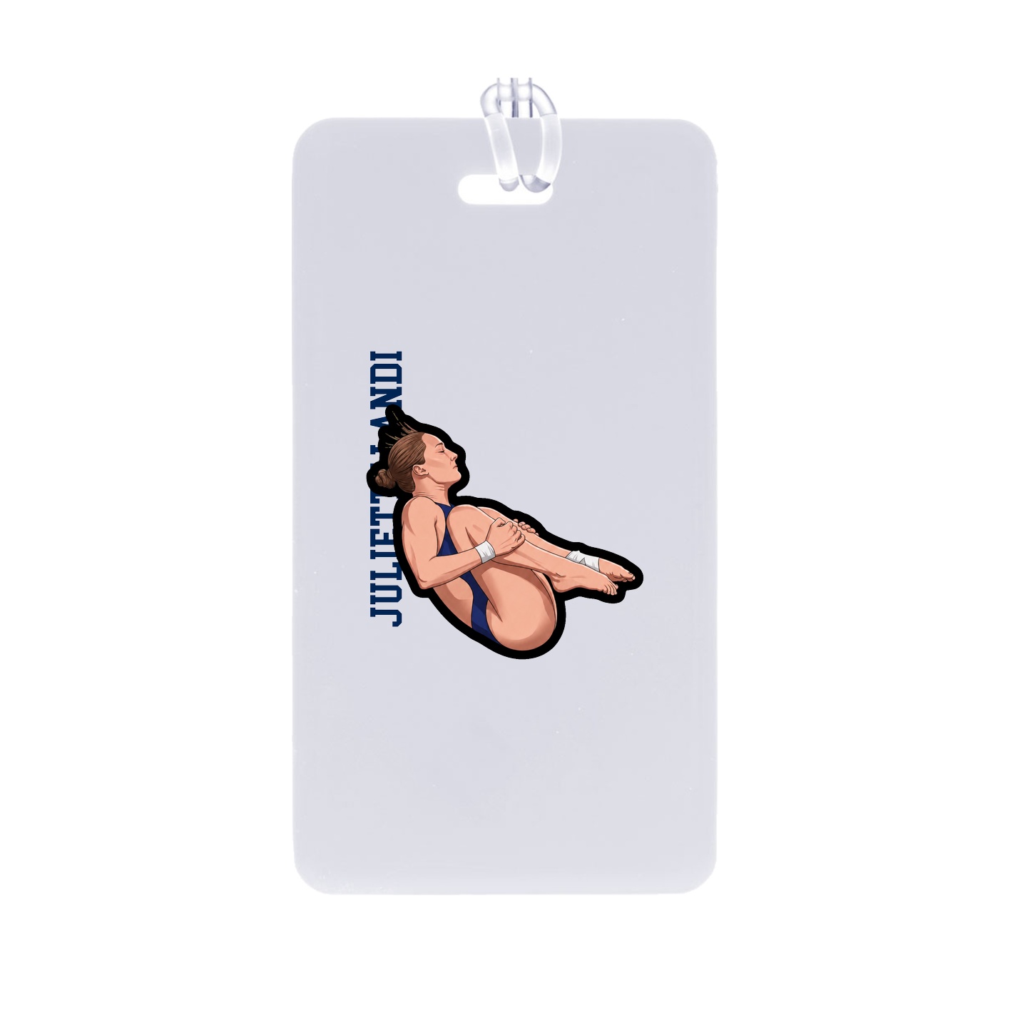 Bag Tag — Name Vertical in Classic