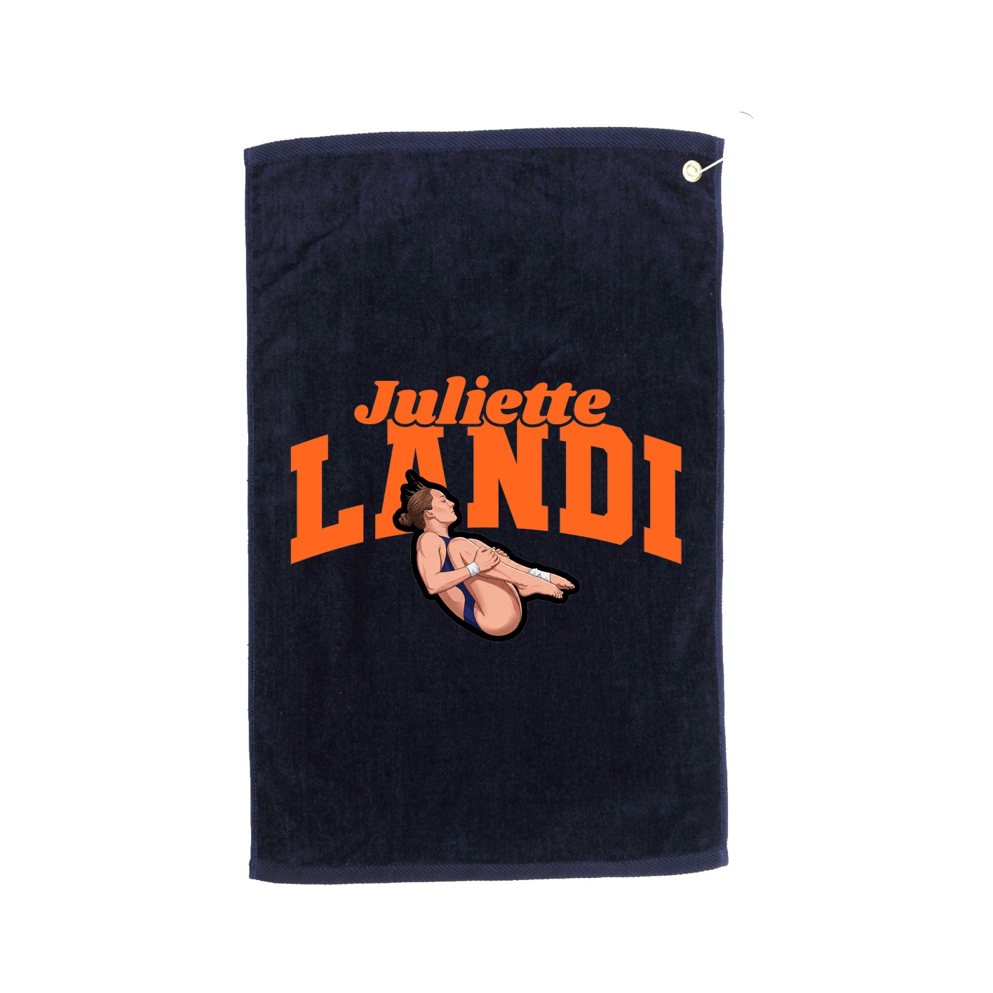Golf Towel — Signature Arch in Navy