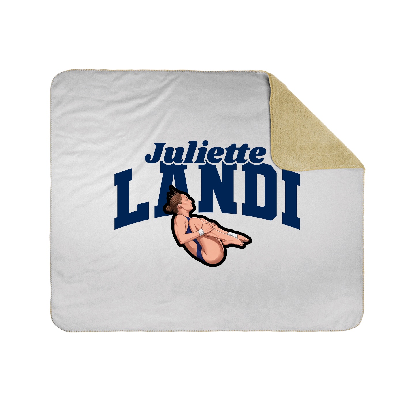 Throw Blanket — Signature Arch in White