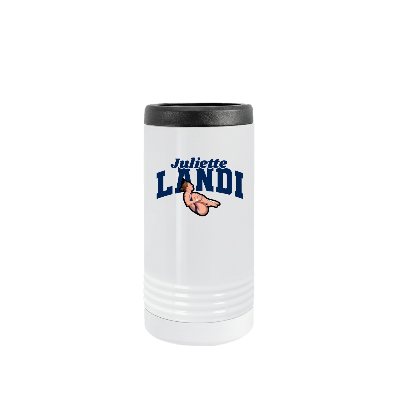 Slim Beverage Holder — Signature Arch in White