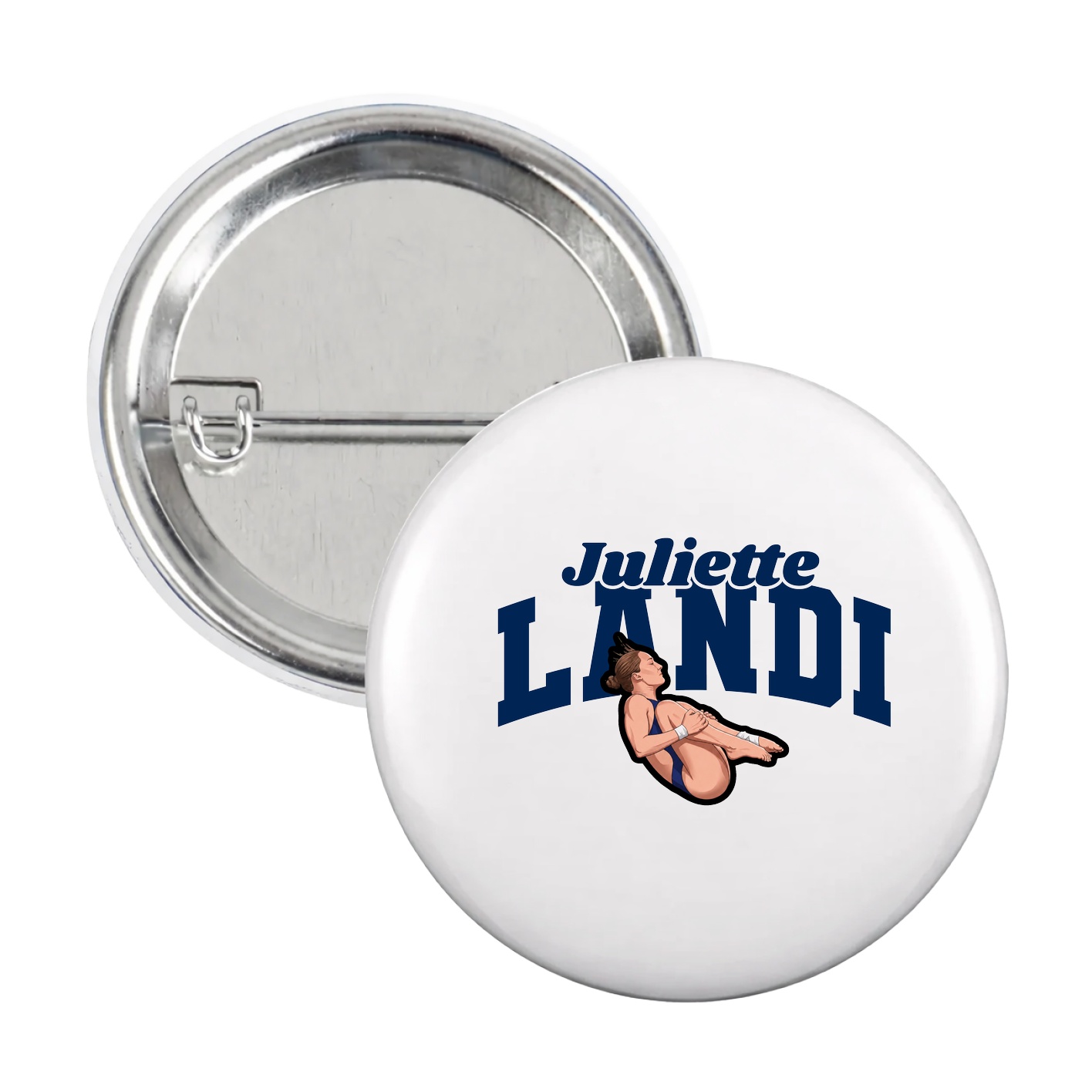 Game Day Button — Signature Arch in White