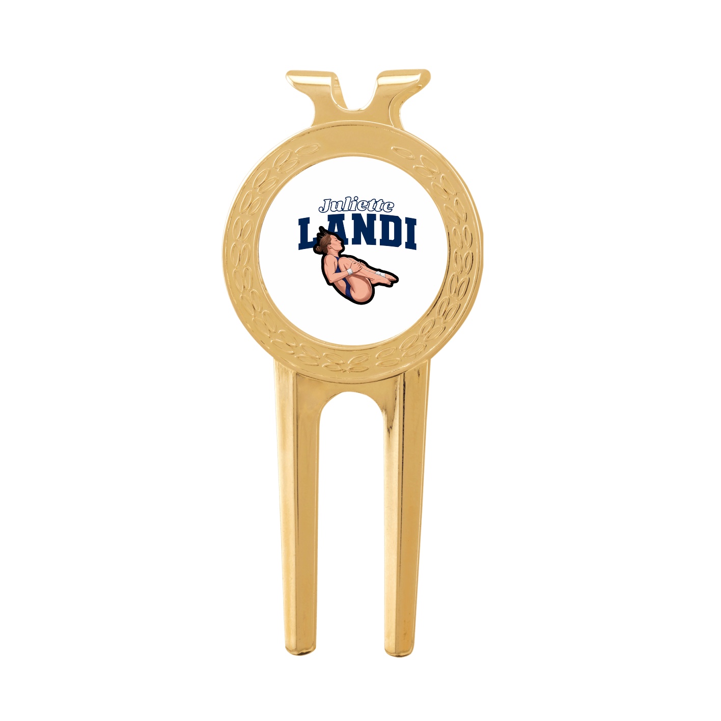 Divot Tool with Ball Marker — Name Arch in Classic