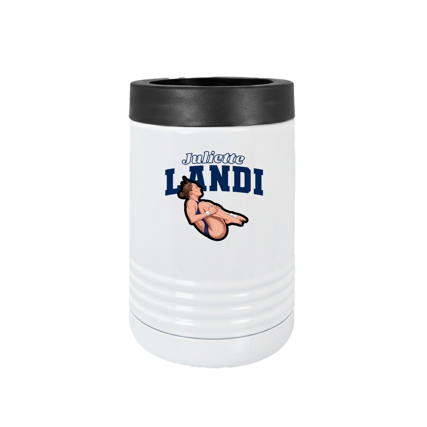 Beverage Holder — Name Arch in White