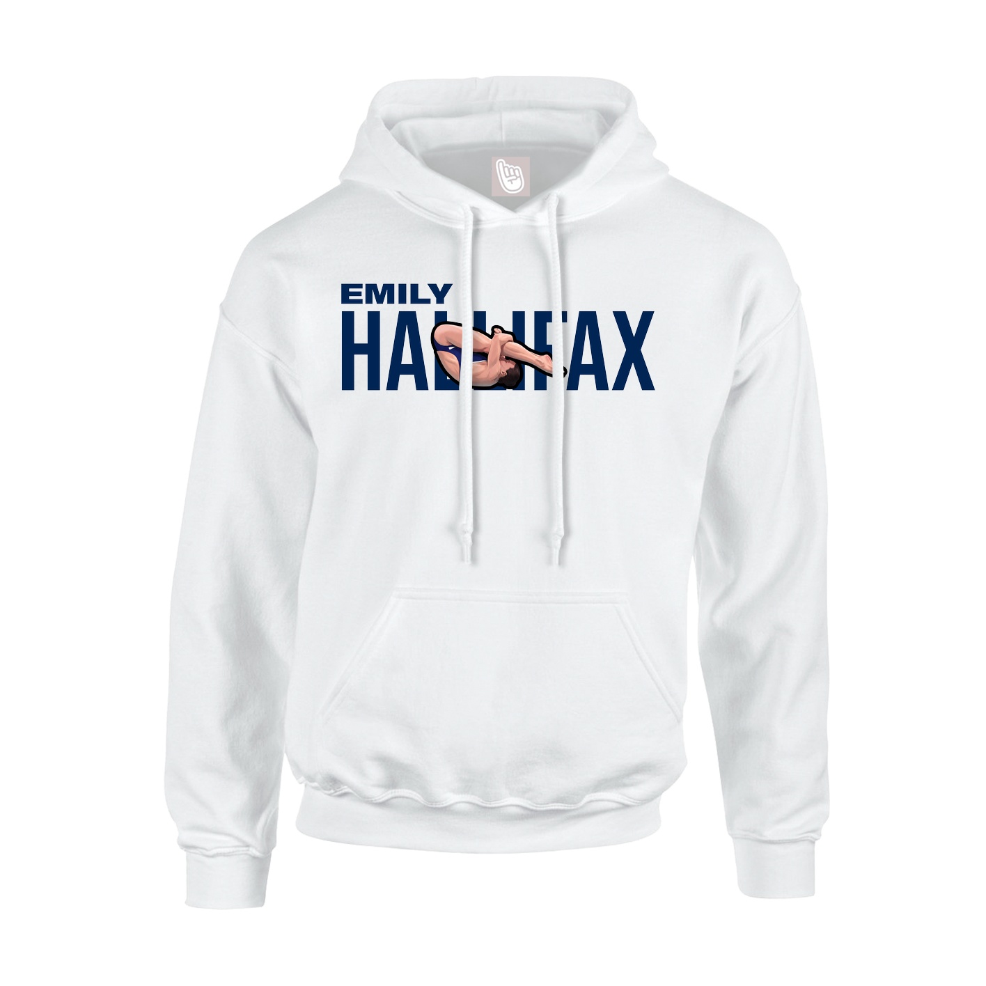 Youth Hoodie — Player Name in White