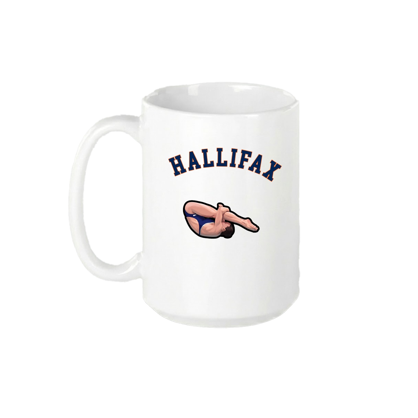 15oz Coffee Mug — Shirsey Arch in White