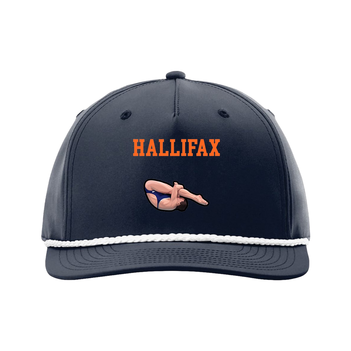 Five-Panel Classic Rope Cap — Shirsey in Navy