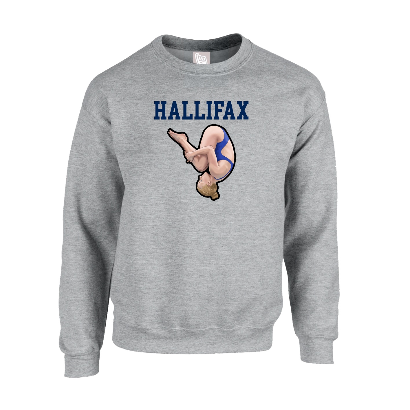 Fleece Crew — Shirsey in Grey