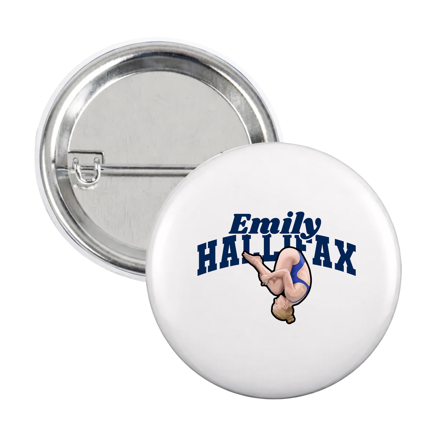 Game Day Button — Signature Arch in White