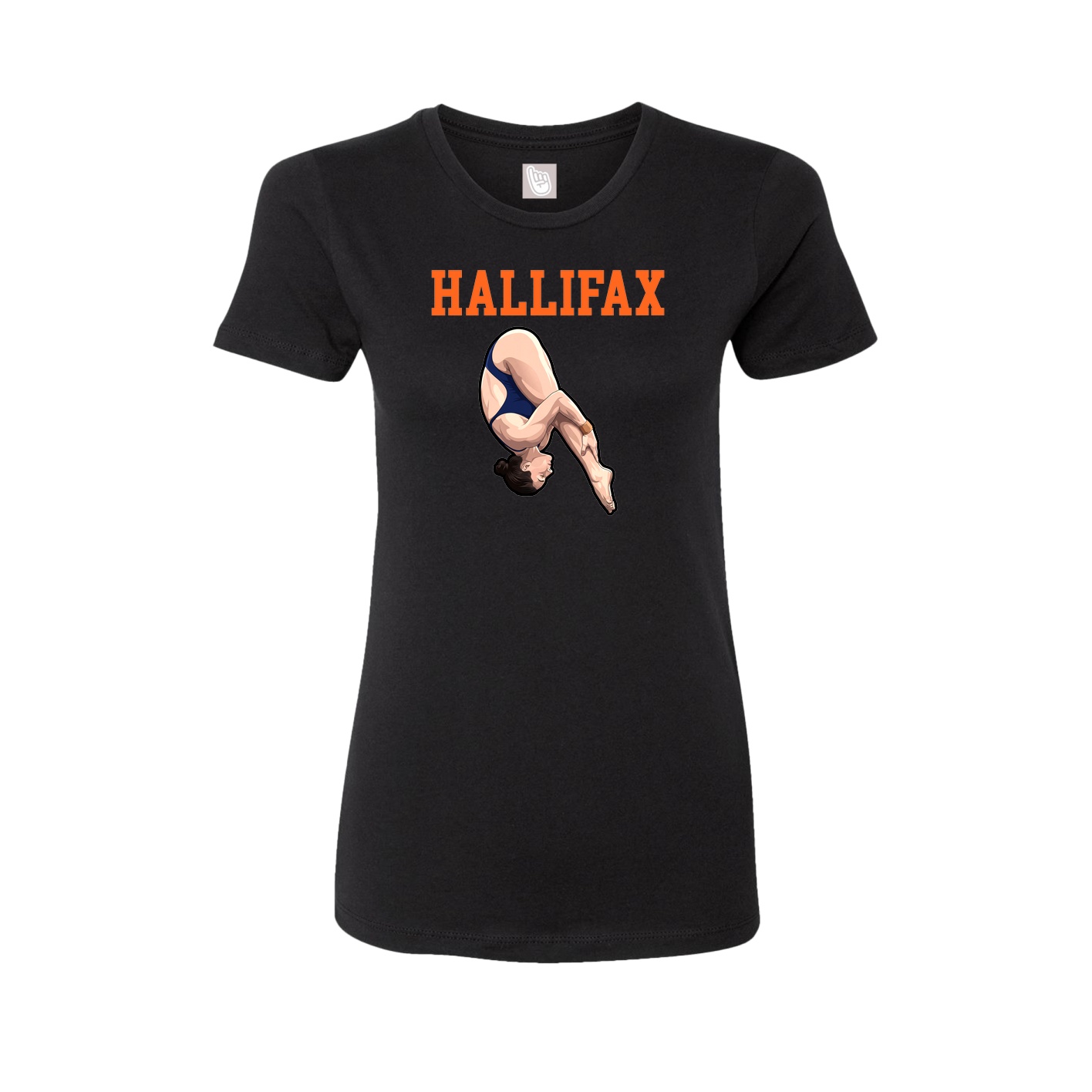 Fitted Women's Tee — Shirsey in Black