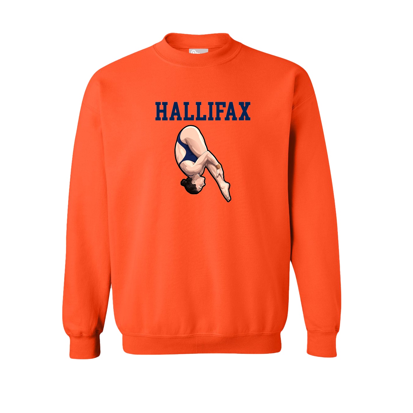 Fleece Crew — Shirsey in Orange