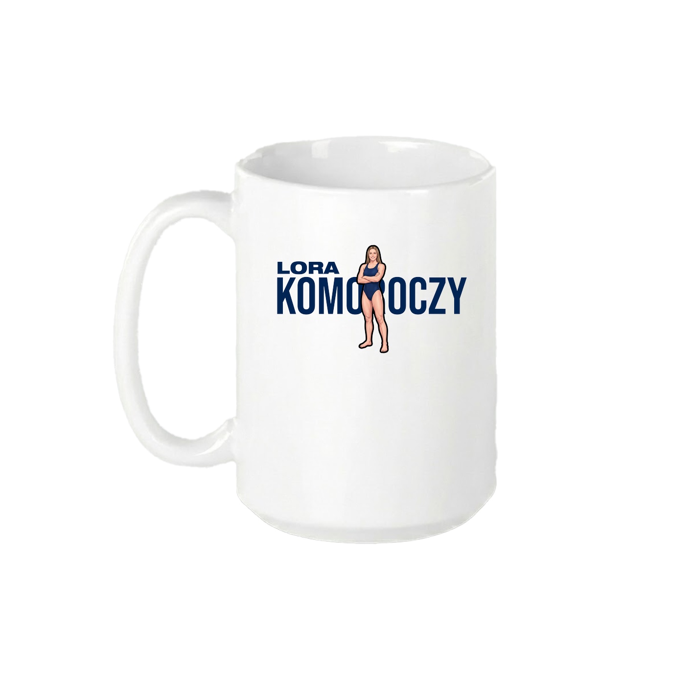 15oz Coffee Mug — Player Name in White