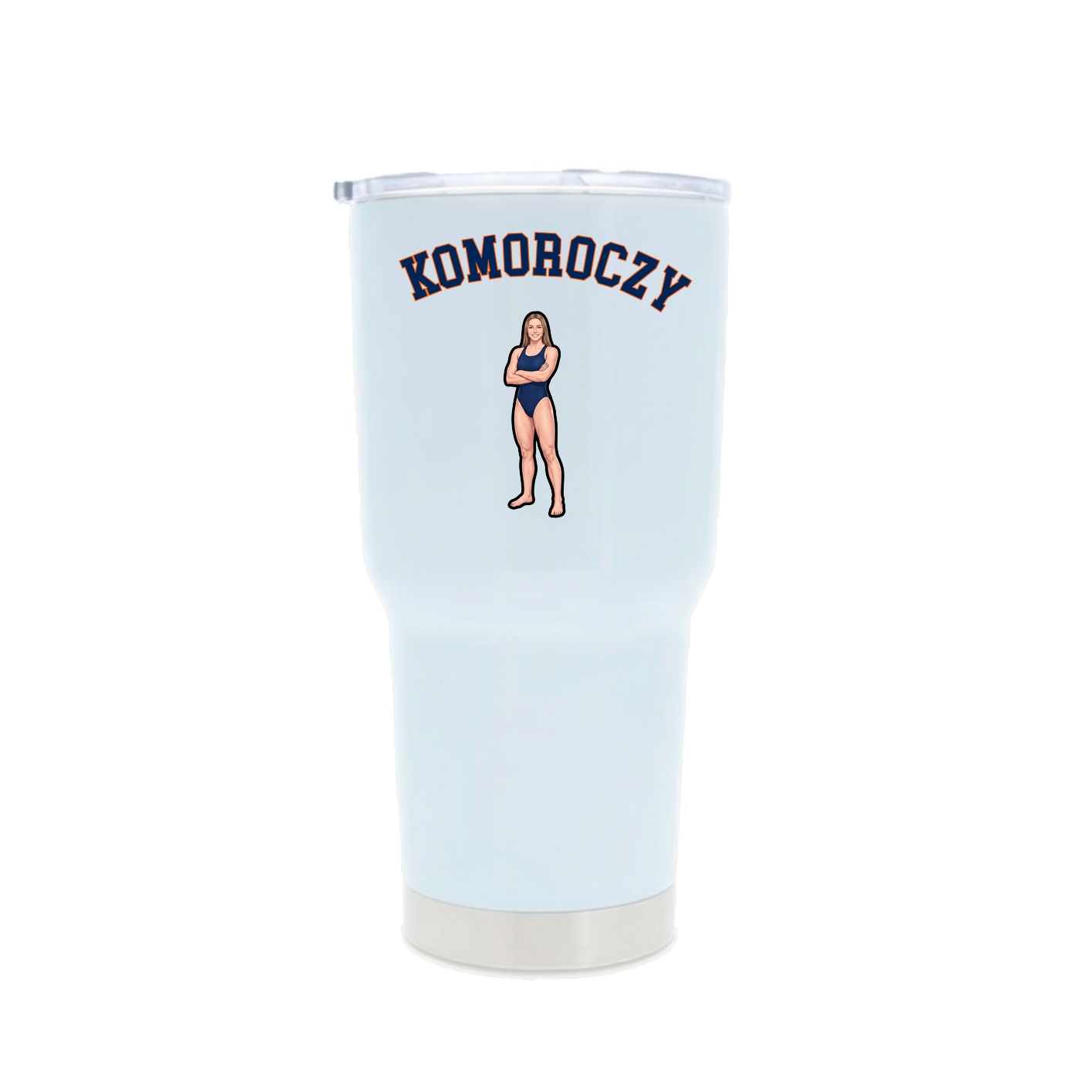 30oz Stainless Steel Tumbler — Shirsey Arch in White