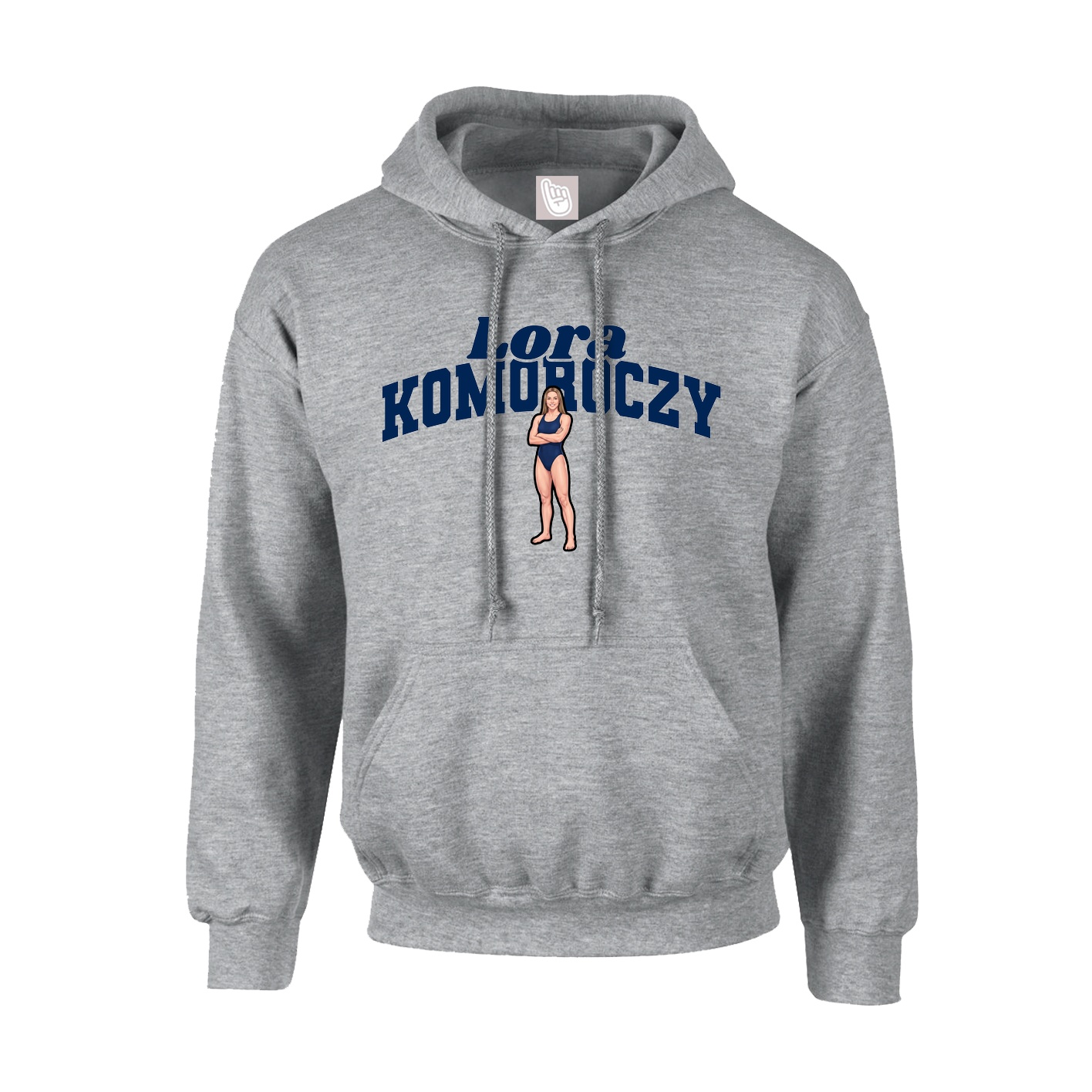 Youth Hoodie — Signature Arch in Grey