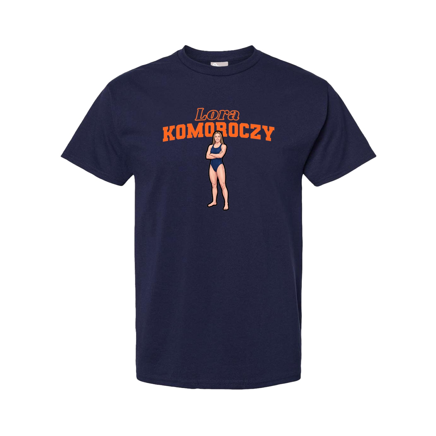 Youth Tee — Name Arch in Navy