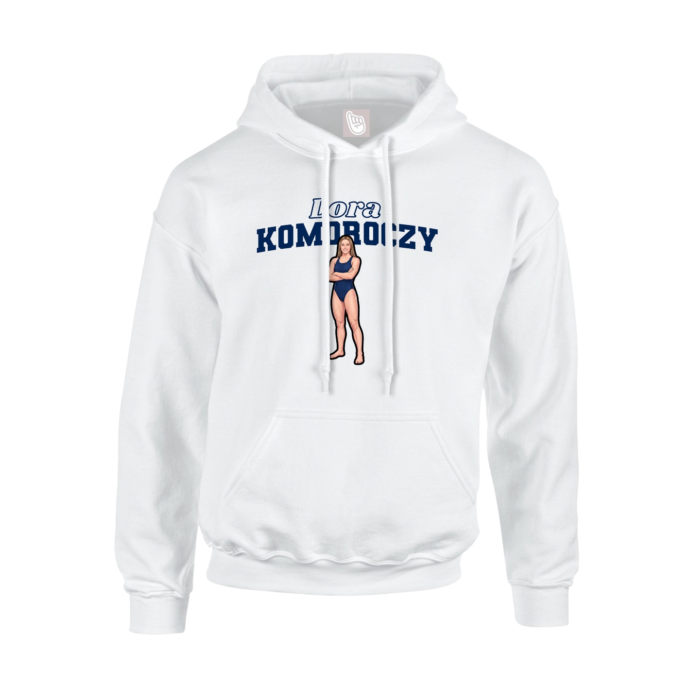 Hoodie — Name Arch in White