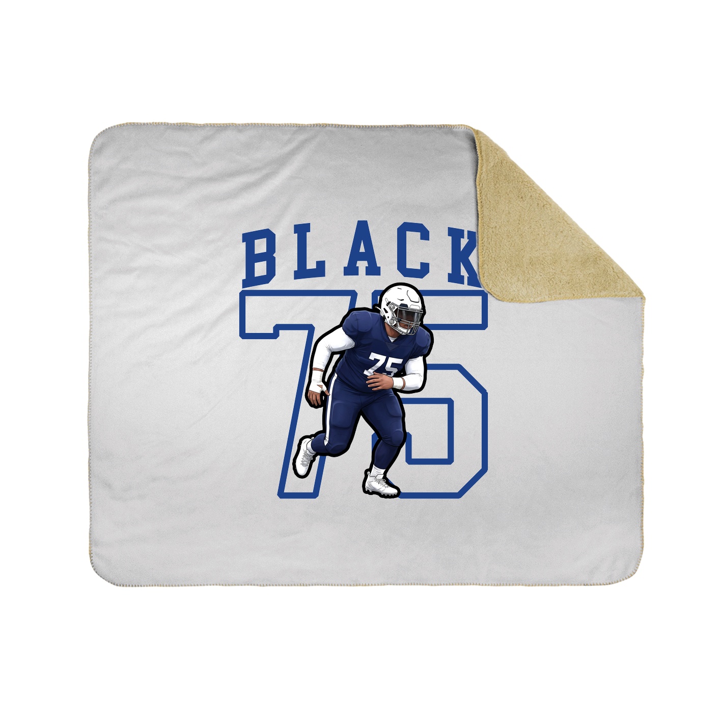 50x60 Sherpa Lined Throw Blanket