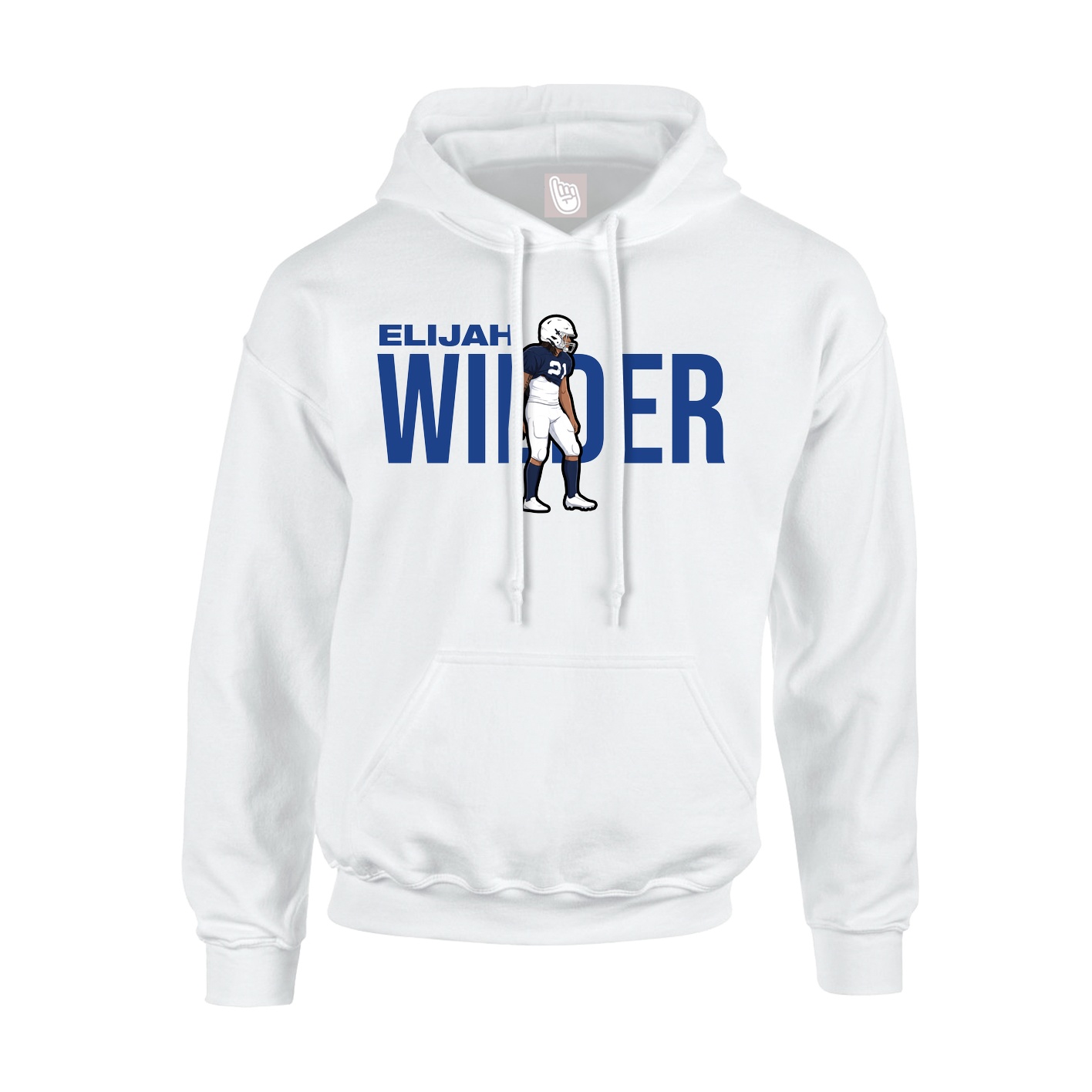 Hoodie — Player Name in White