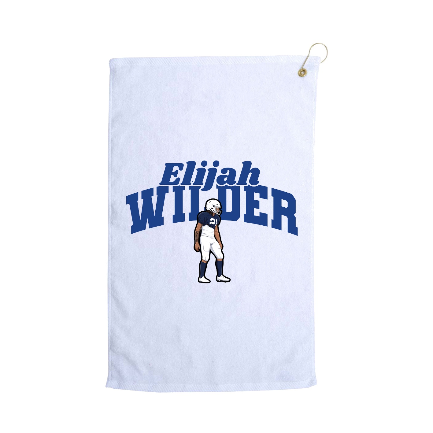Golf Towel — Signature Arch in White