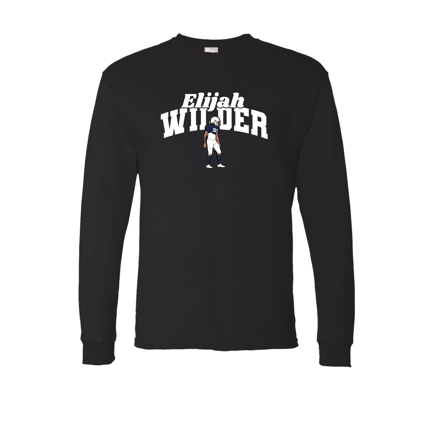 Long Sleeve Tee — Signature Arch in Black