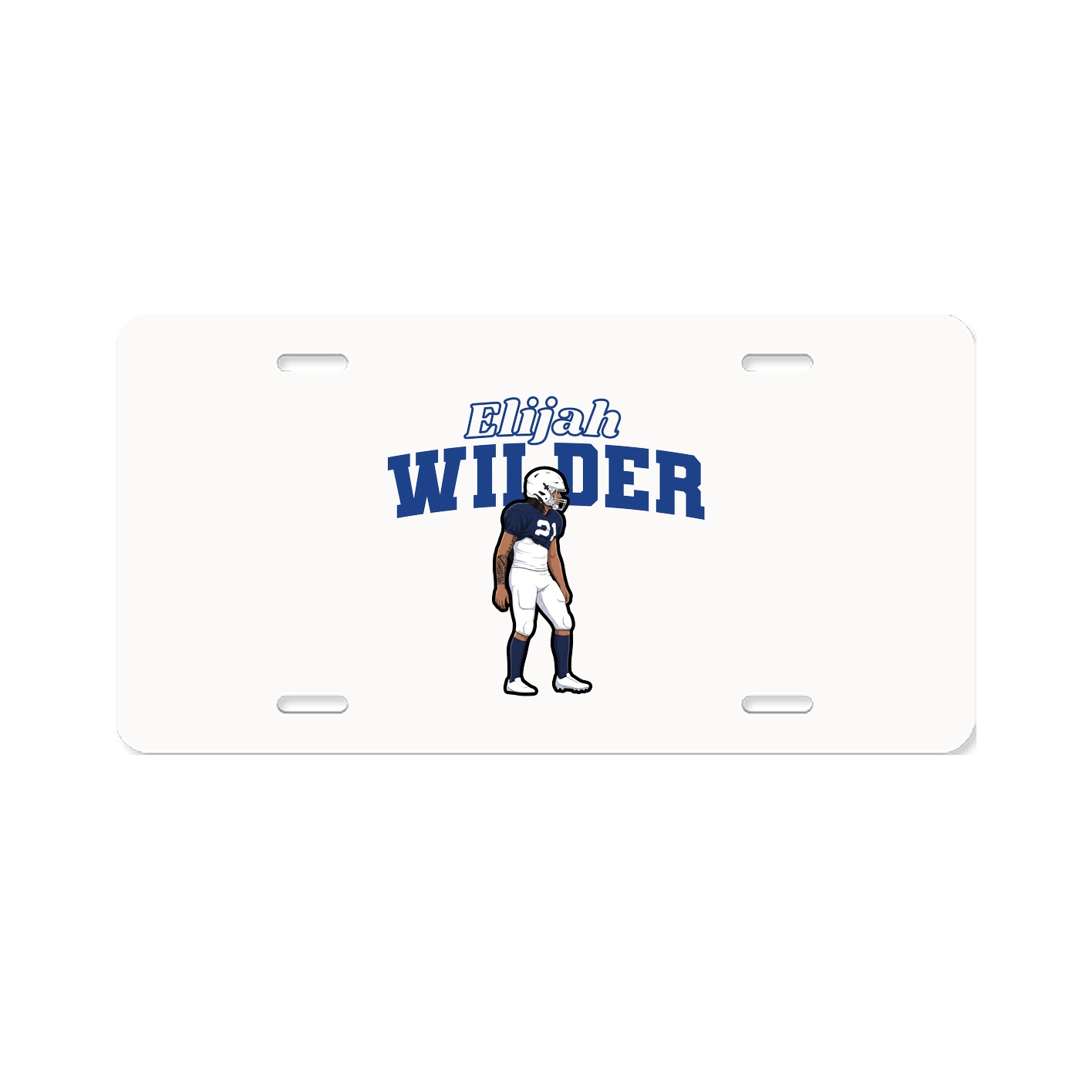 License Plate — Name Arch in Classic