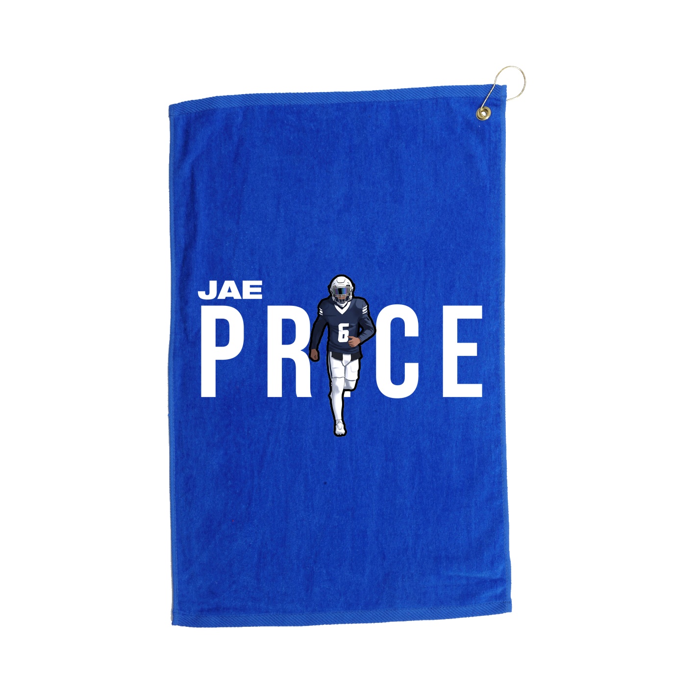 Golf Towel — Player Name in Royal