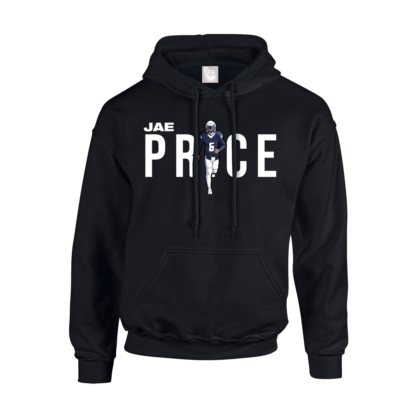 Youth Hoodie — Player Name in Black
