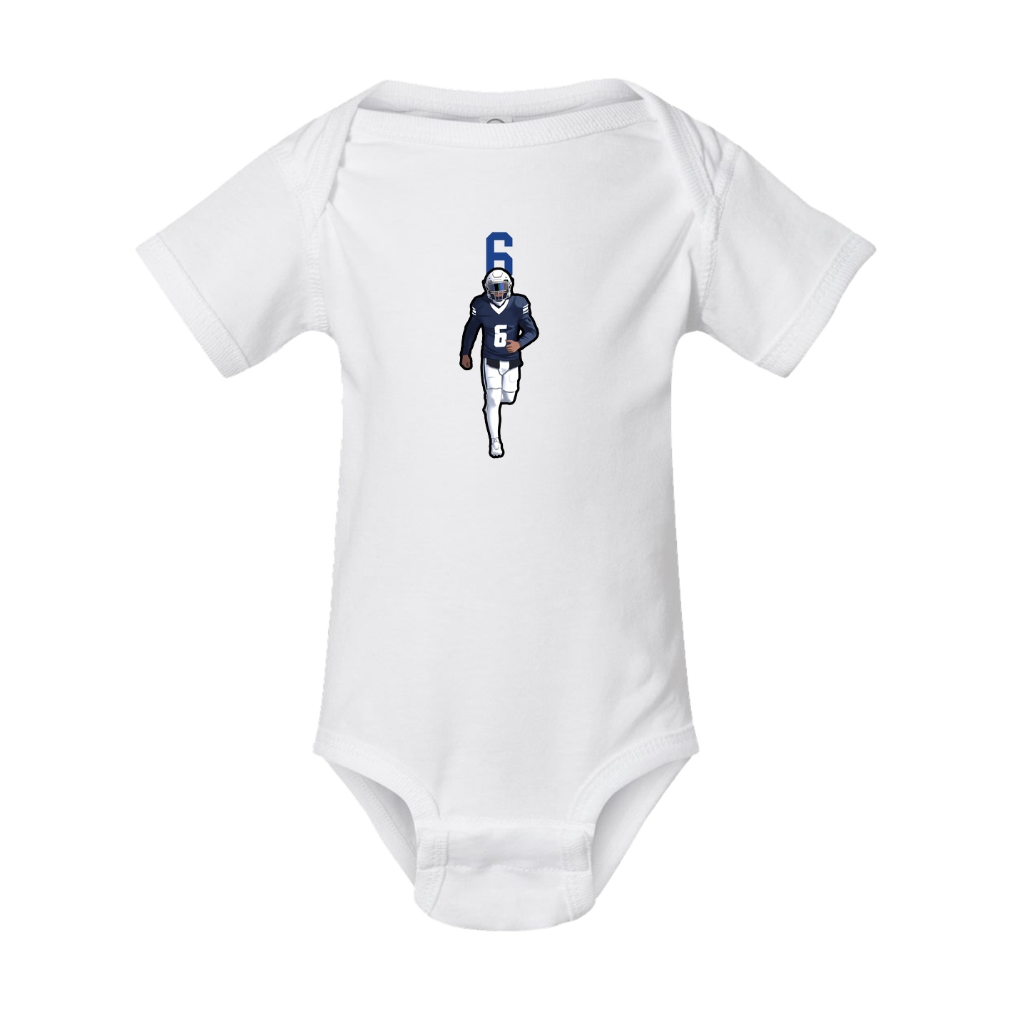 Baby Onesie — Number Top in White