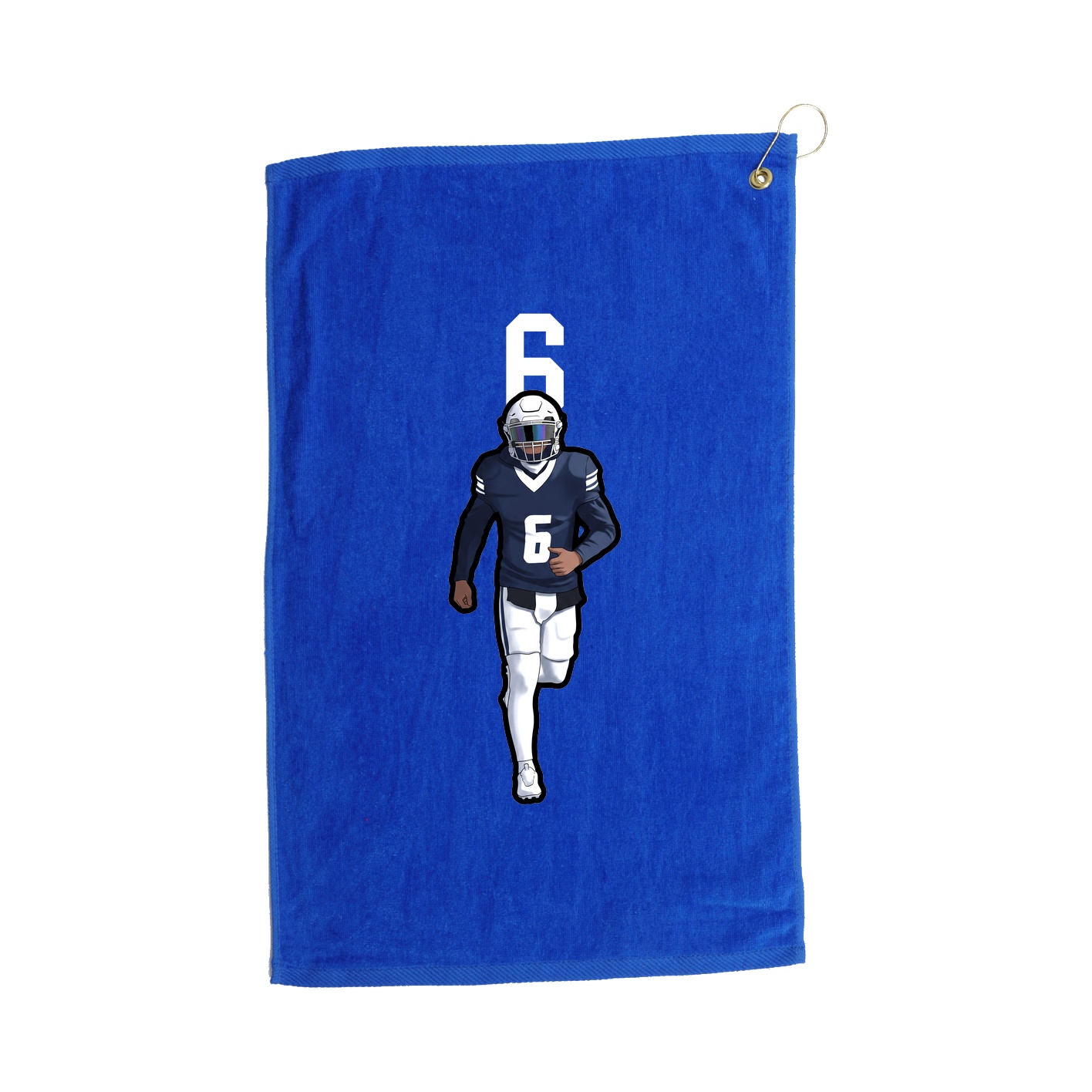 Golf Towel — Number Top in Royal