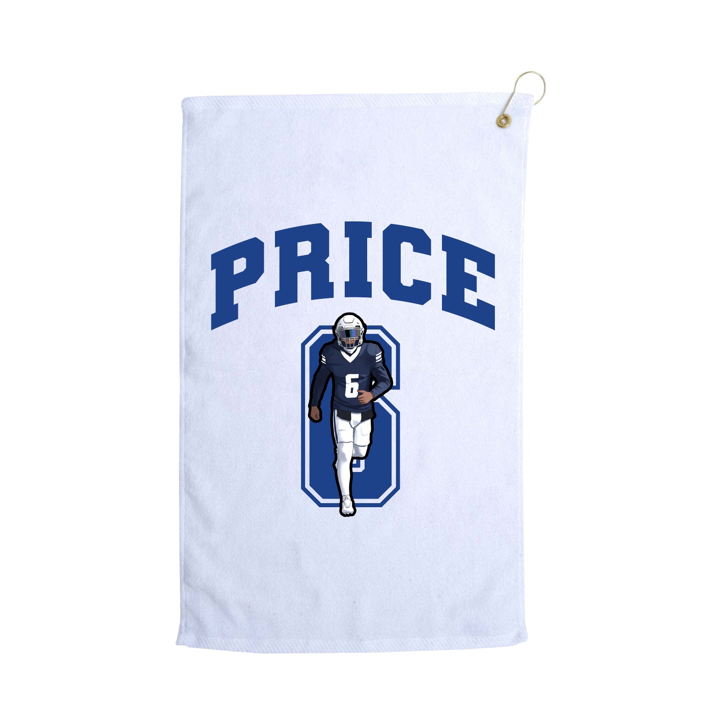 Golf Towel — Number in White
