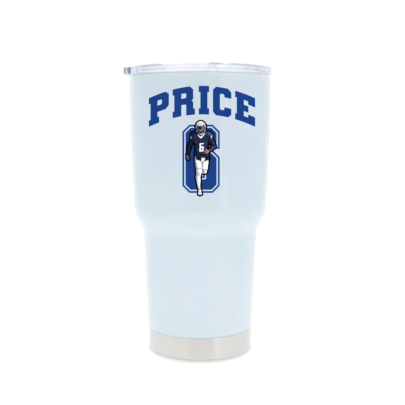 30oz Stainless Steel Tumbler — Number in White