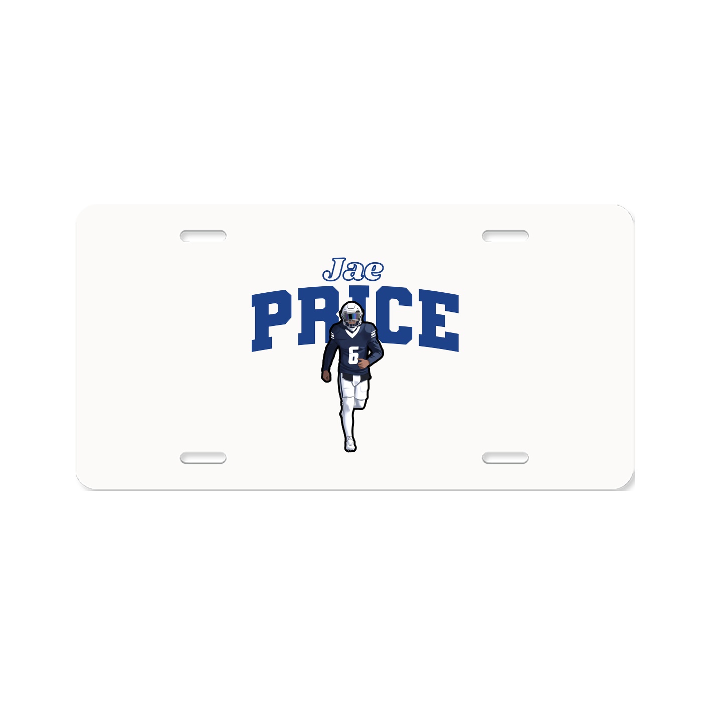 License Plate — Name Arch in Classic