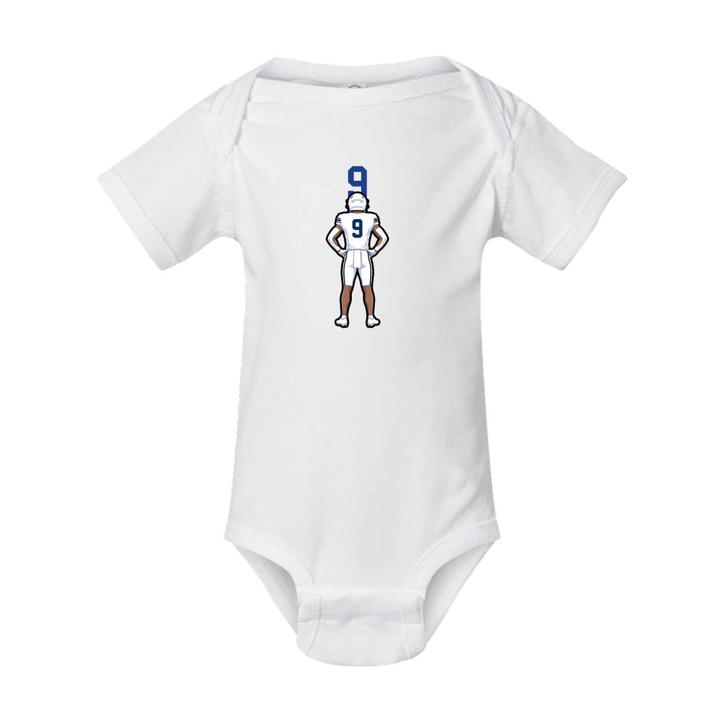 Baby Onesie — Number Top in White