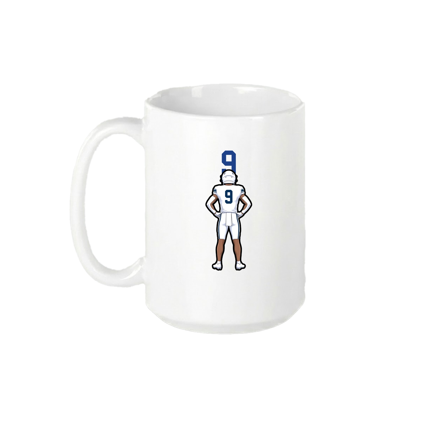 15oz Coffee Mug — Number Top in White