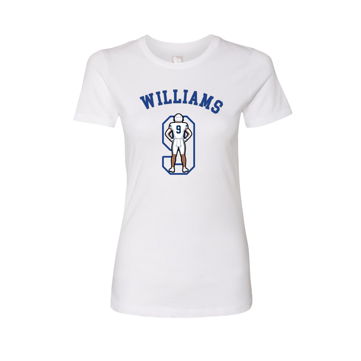 Fitted Women's Tee — Shirsey Arch in White