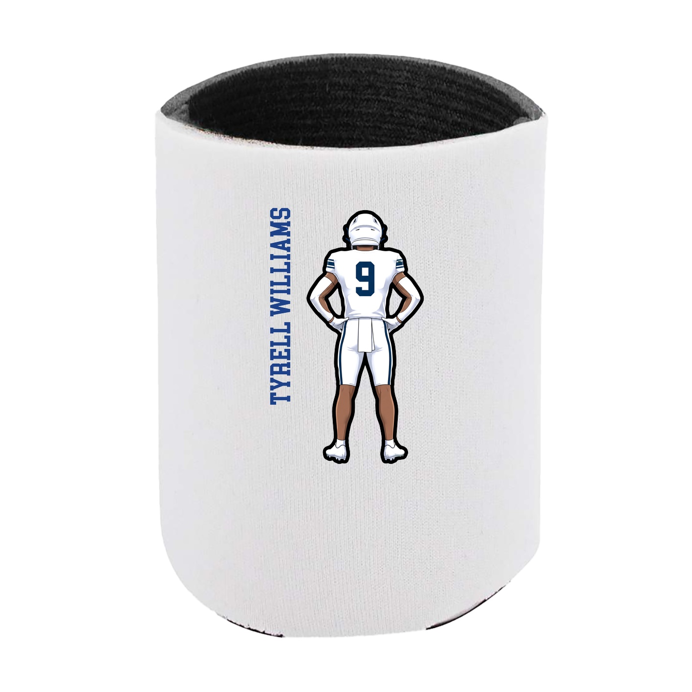 Can Holder — Name Vertical in White