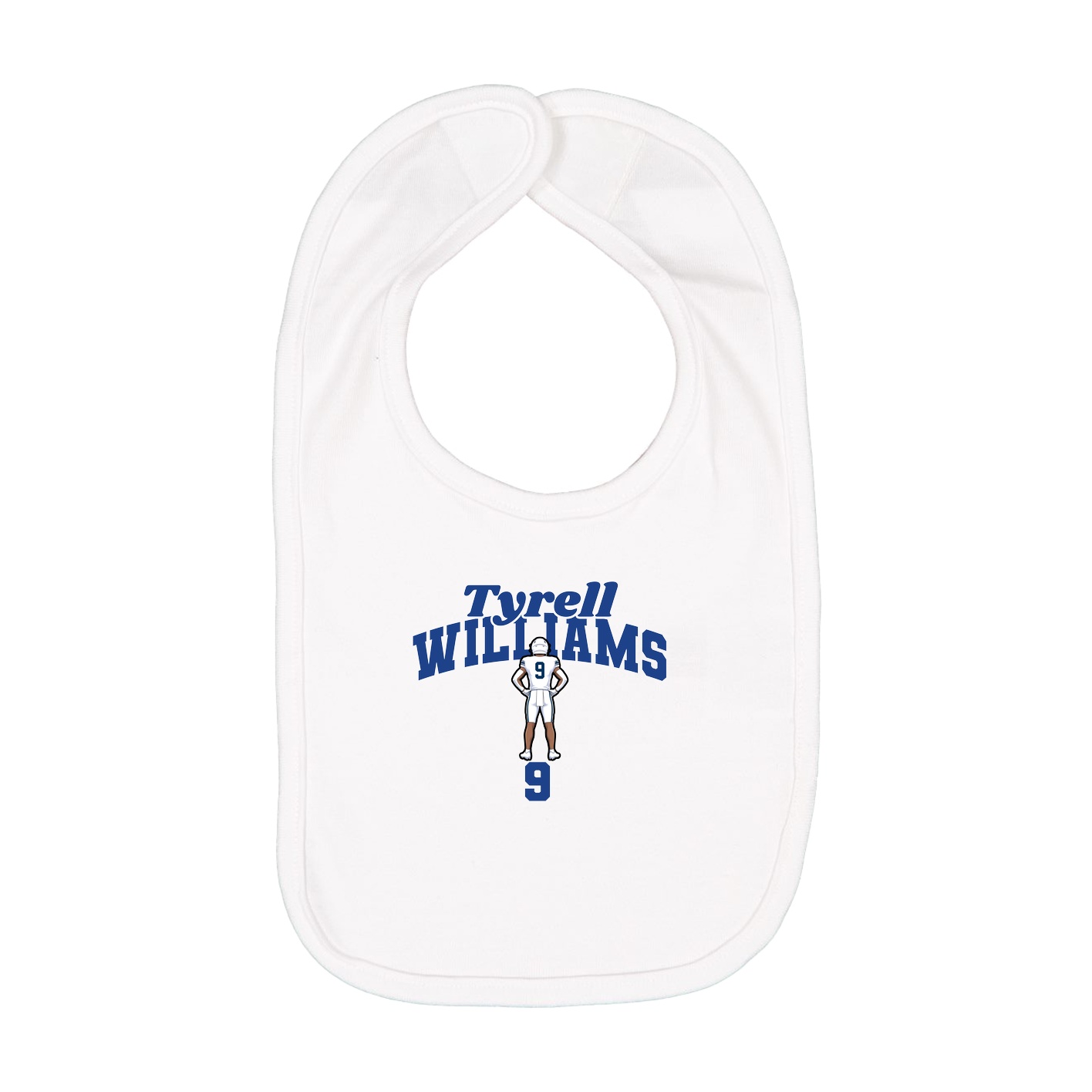 Infant Bib — Signature Arch in White