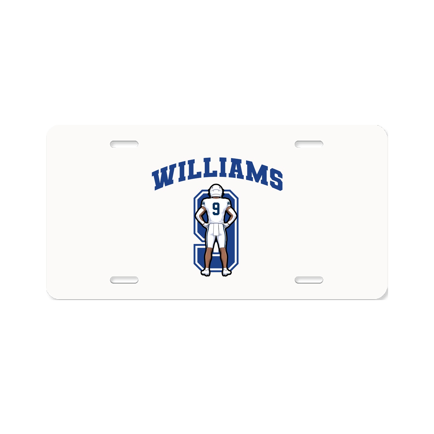 License Plate — Number in Classic