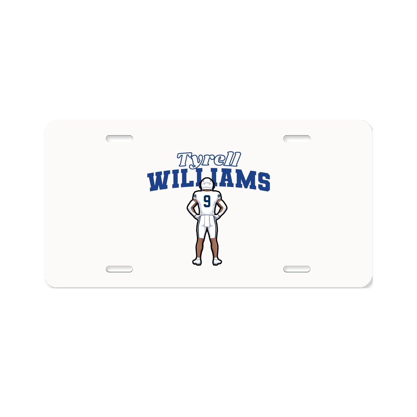 License Plate — Name Arch in Classic