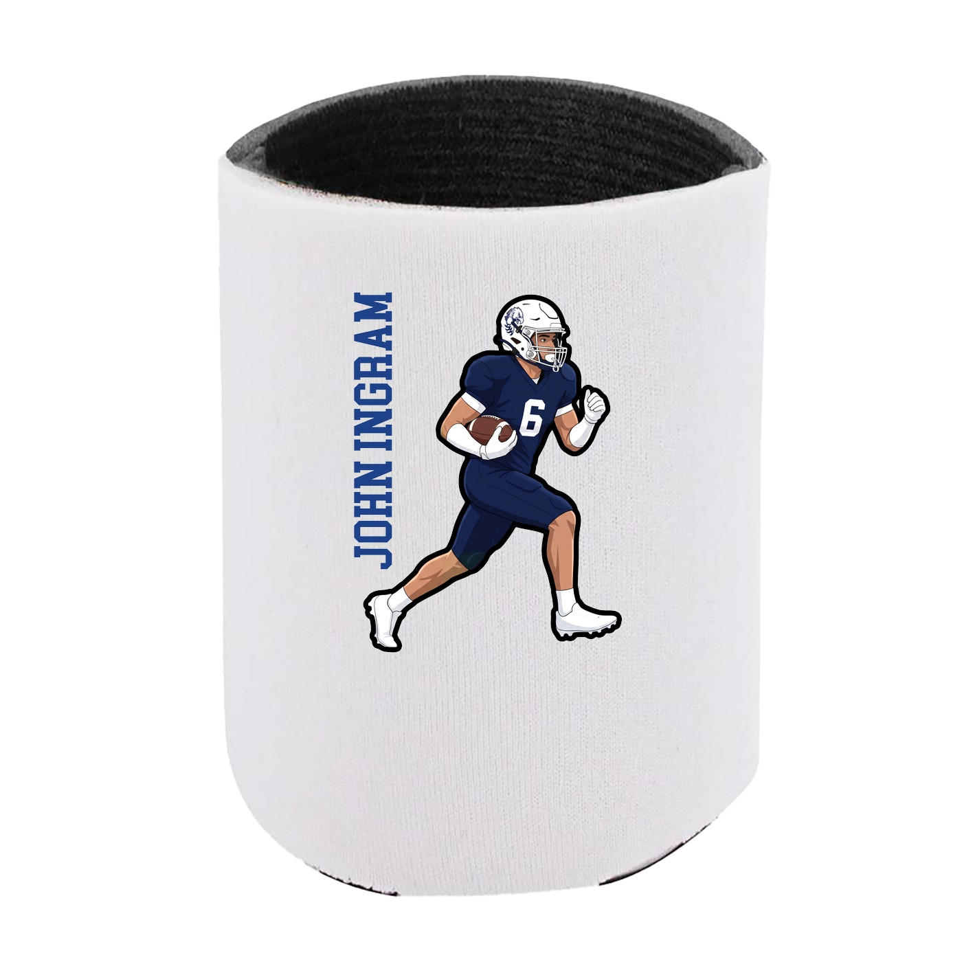 Can Holder — Name Vertical in White