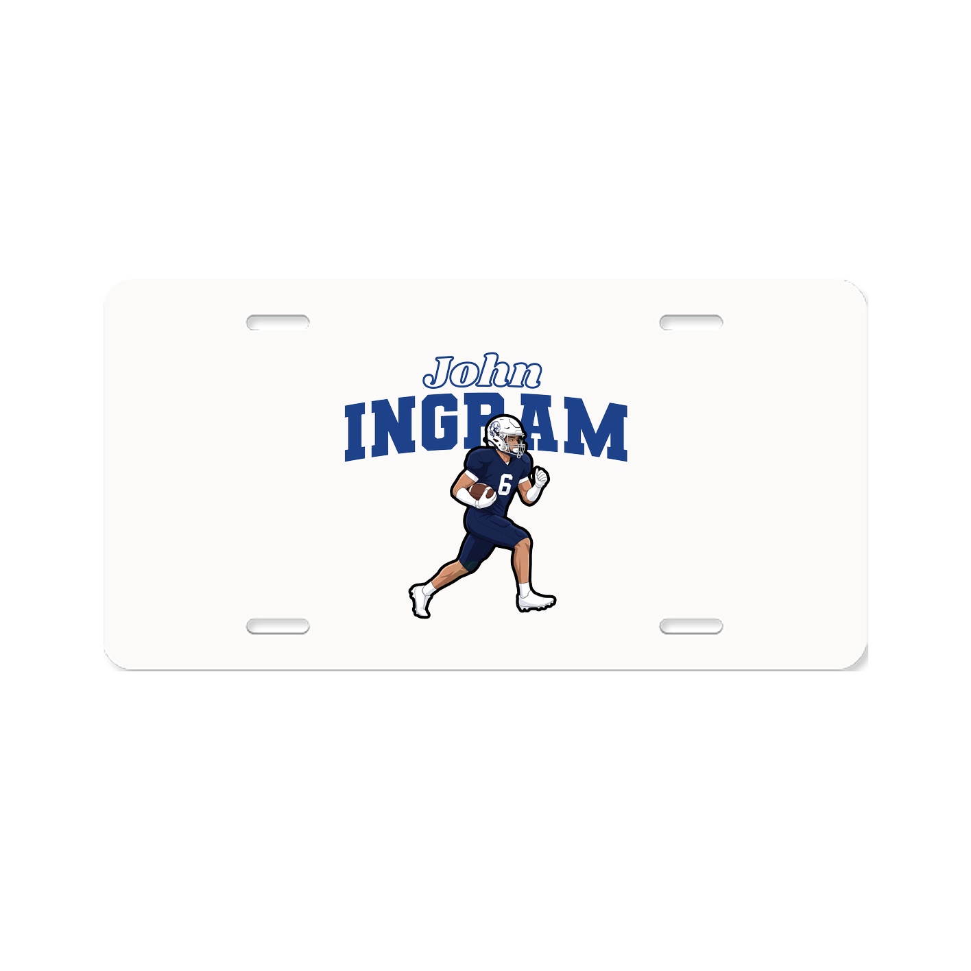 License Plate — Name Arch in Classic