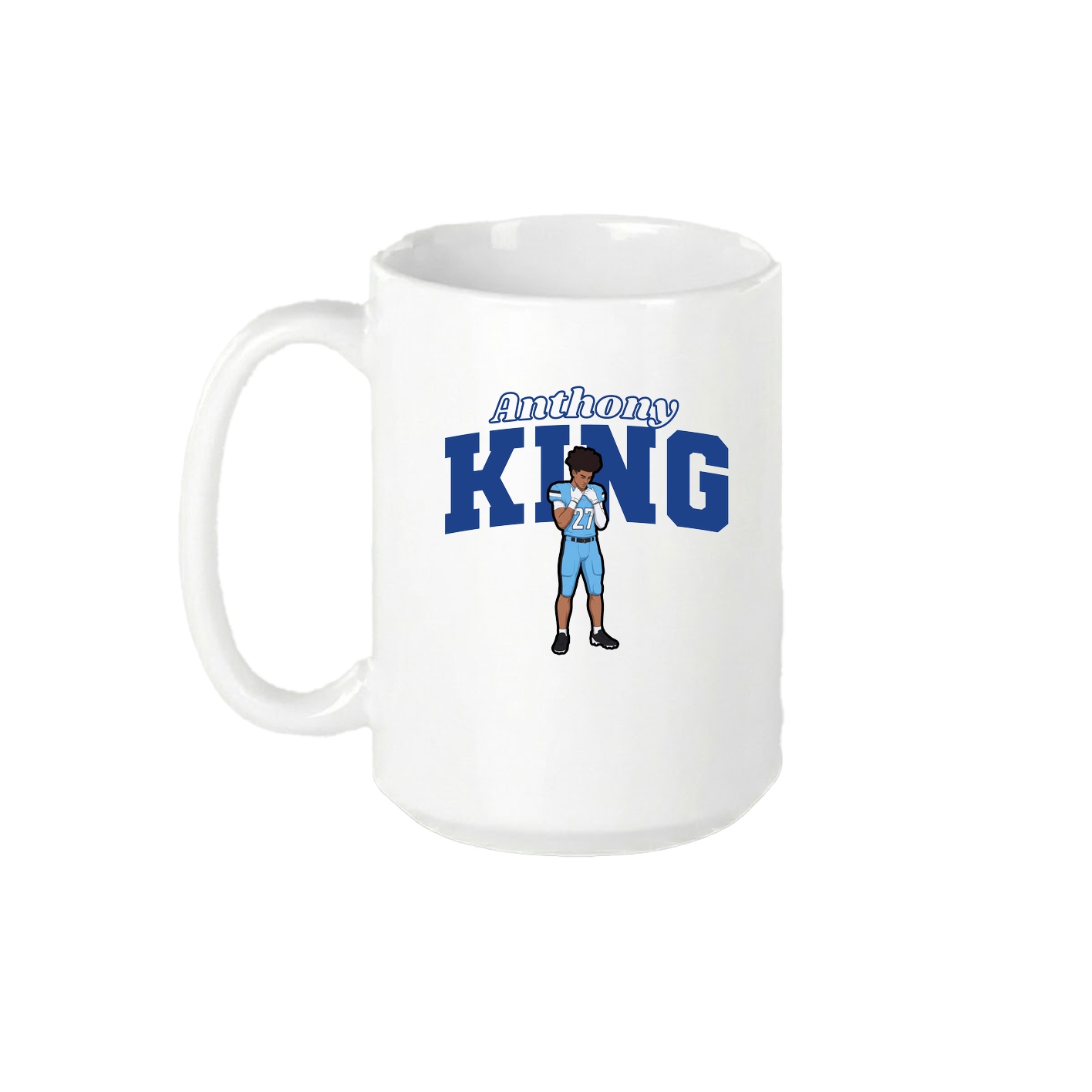 15oz Coffee Mug — Name Arch in White