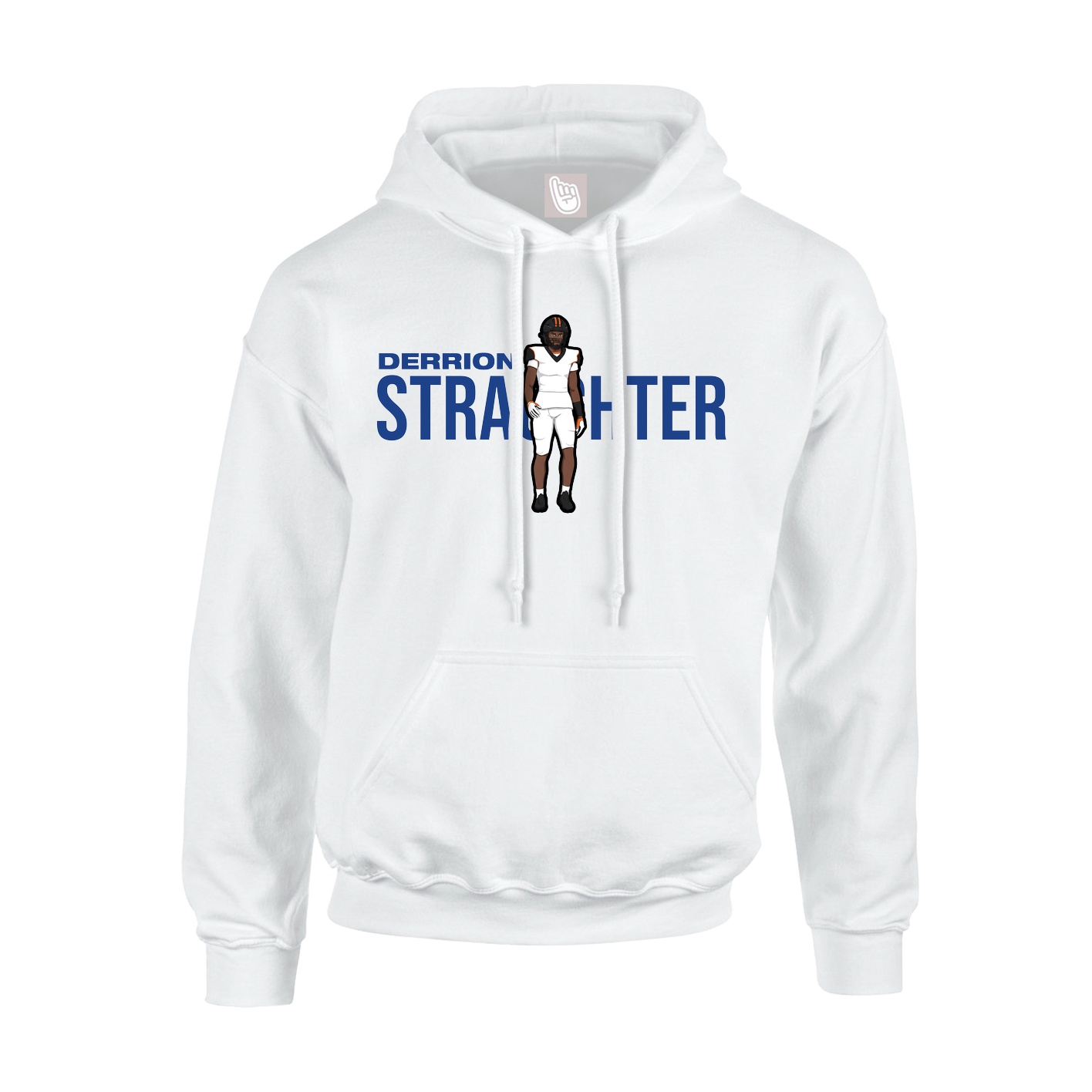 Youth Hoodie — Player Name in White