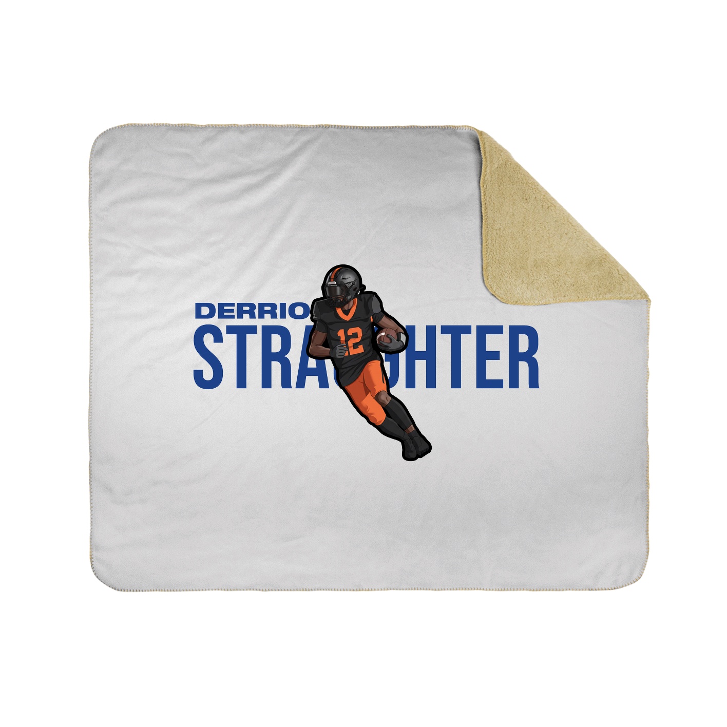 Throw Blanket — Player Name in White
