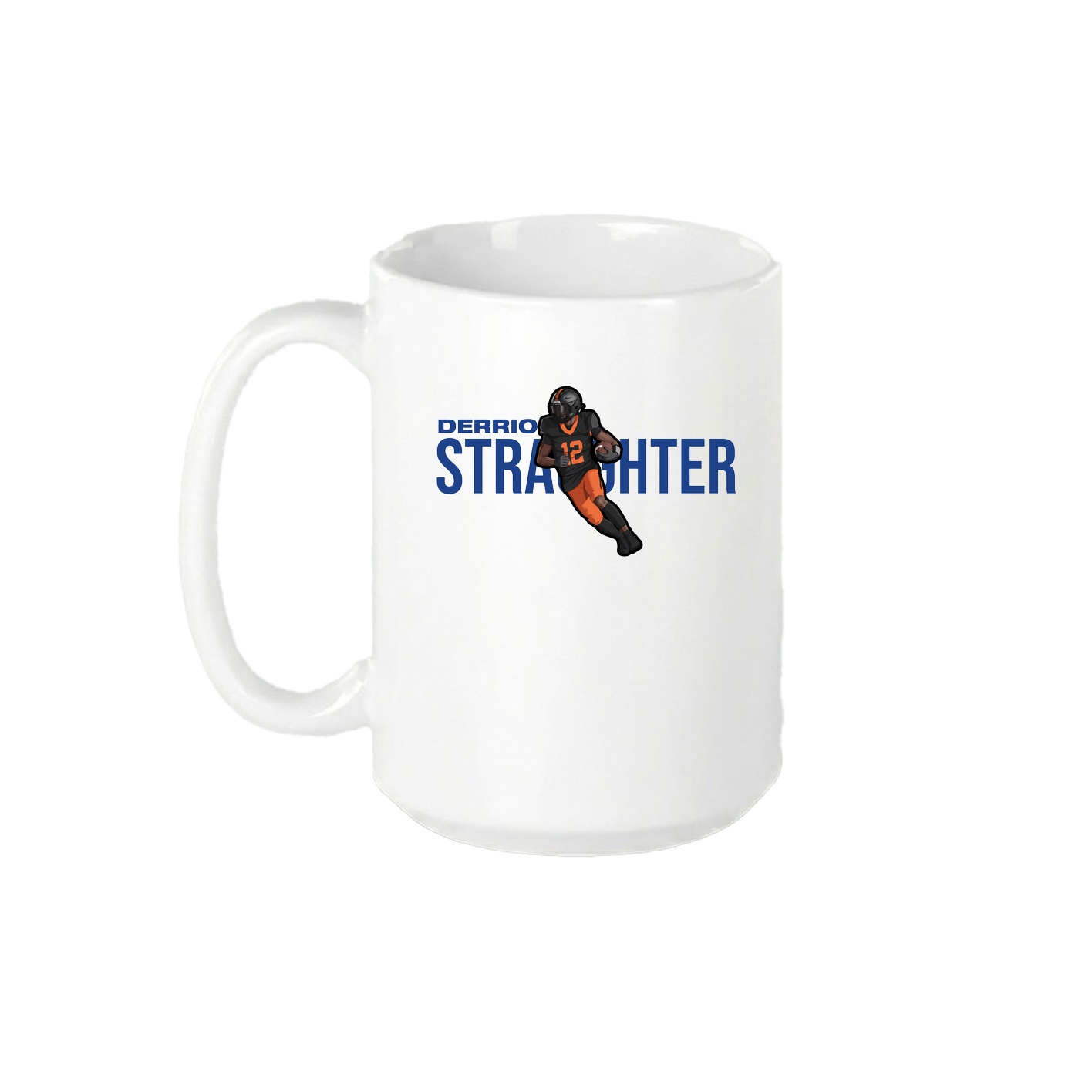 15oz Coffee Mug — Player Name in White