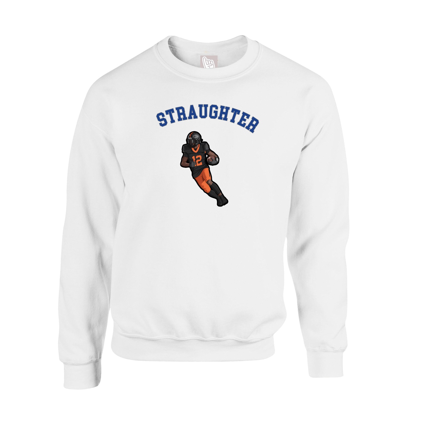 Fleece Crew — Shirsey Arch in White