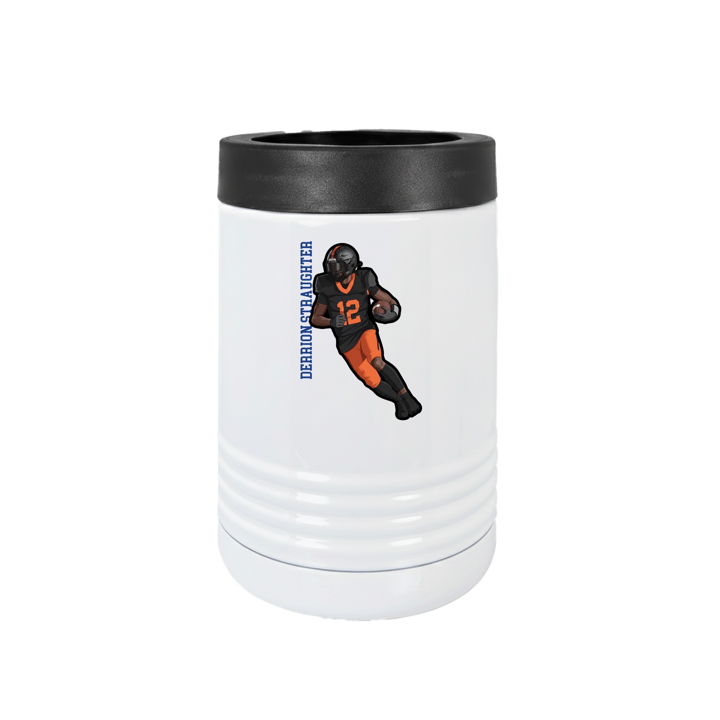 Beverage Holder — Name Vertical in White