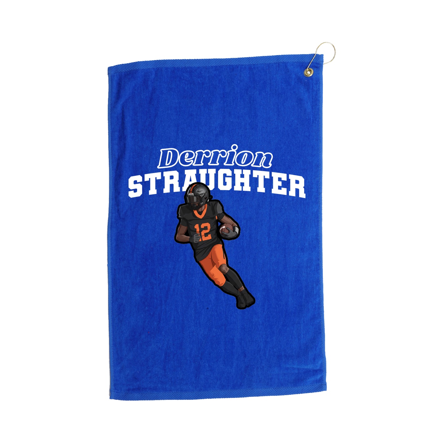 Golf Towel — Name Arch in Royal