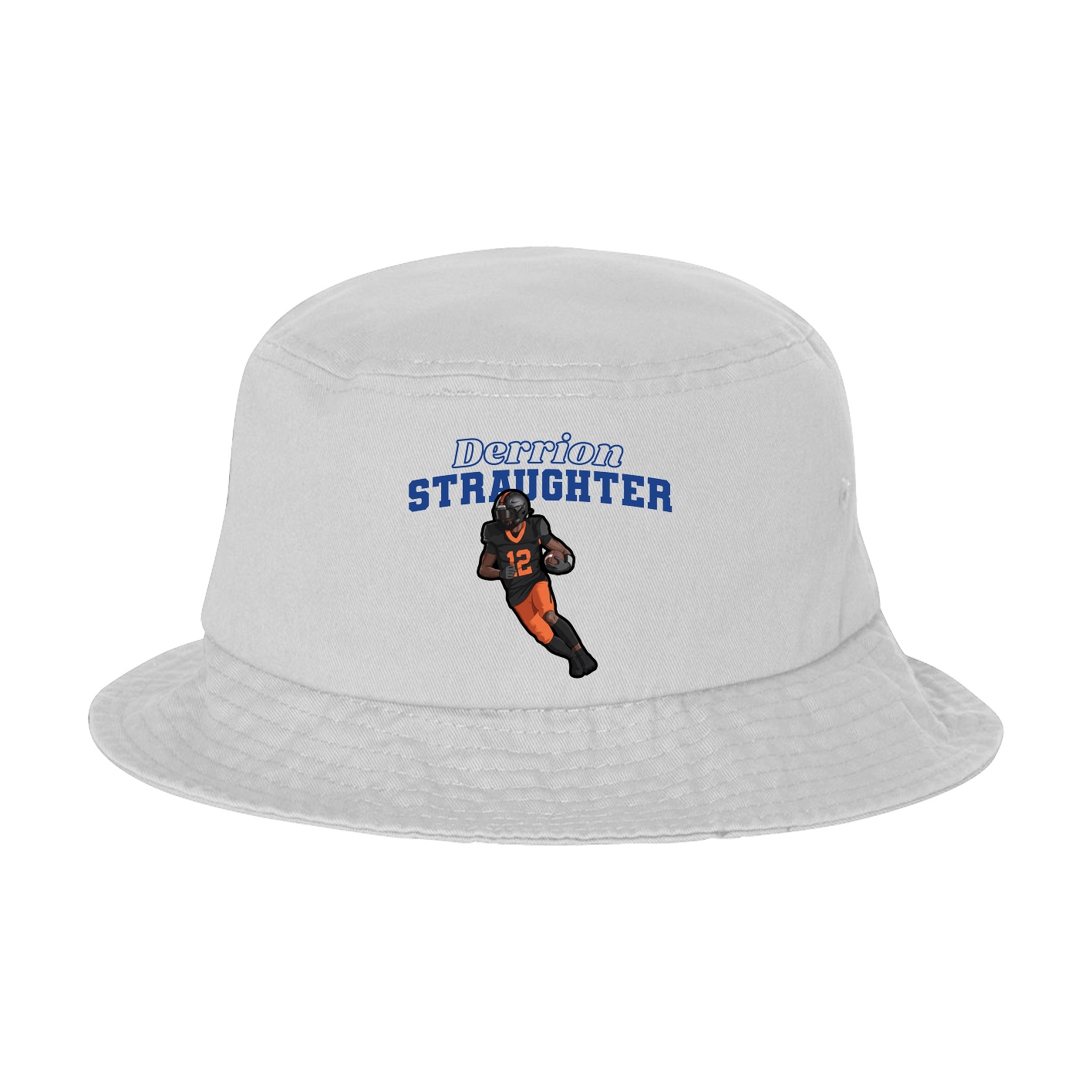 Bucket Cap — Name Arch in White