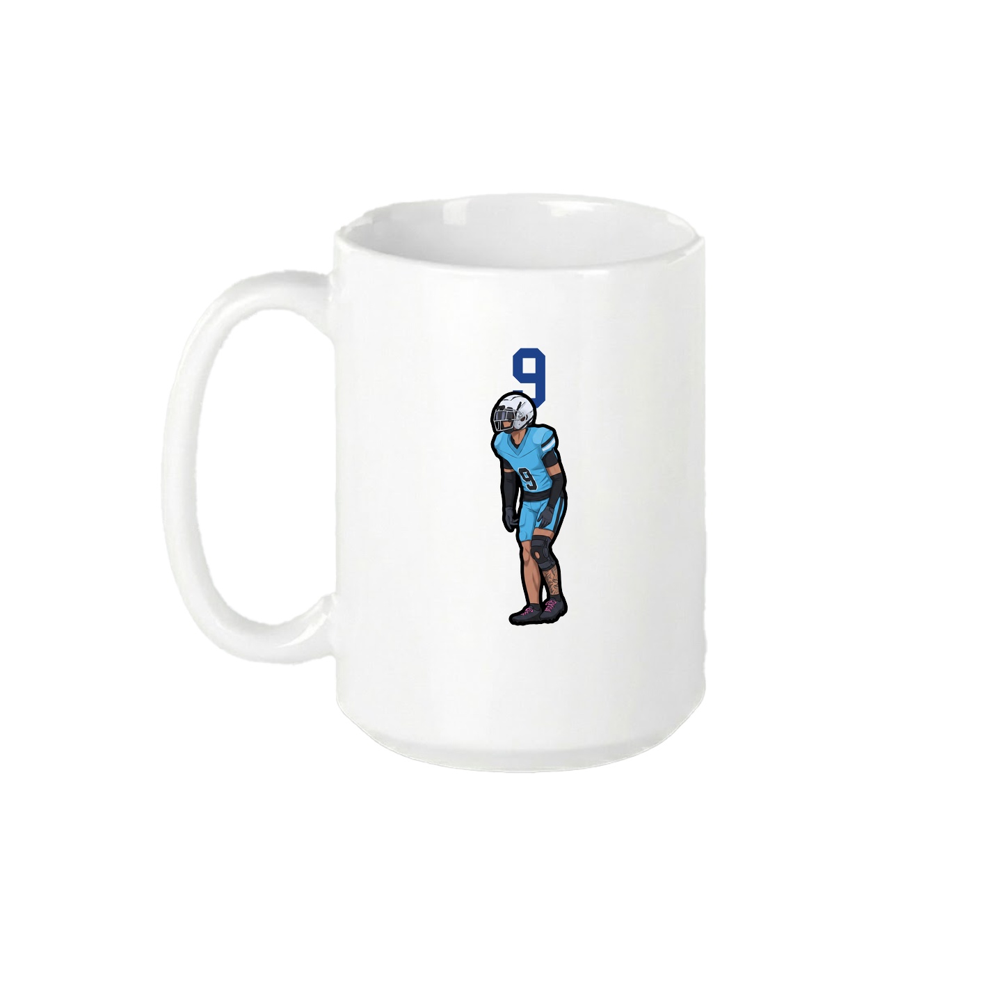 15oz Coffee Mug — Number Top in White